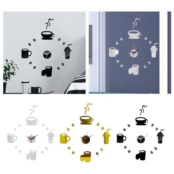 wall clocks 3d mirror clock self adhesive modern mute acrylic art analog kitchen diy coffee cups type room home decoration
wall clocks 3d mirror clock self adhesive modern mute acrylic art analog kitchen diy coffee cups type room home decoration