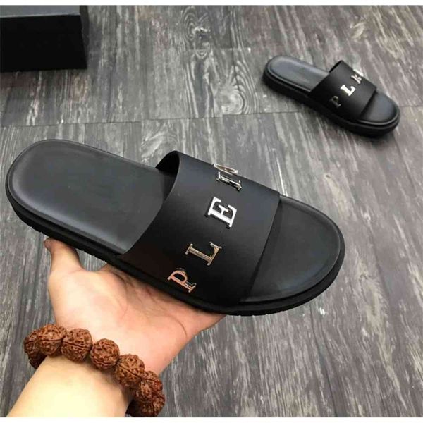 80% off outlet store 21 summer new metal letter sandals cattle leather face one line leather sandals fried street guangzhou fashion men', Black
80% off outlet store 21 summer new metal letter sandals cattle leather face one line leather sandals fried street guangzhou fashion men', Black