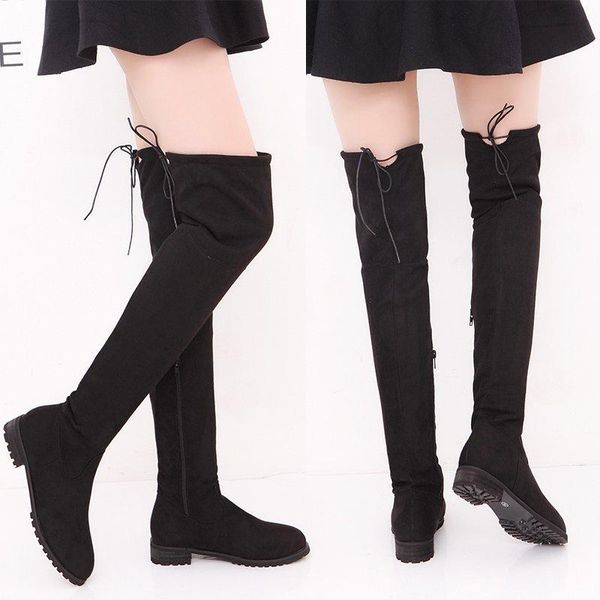 boots 2022 woman over the knee autumn winter suede thin elastic flat high tube women's shoes large size, Black
boots 2022 woman over the knee autumn winter suede thin elastic flat high tube women's shoes large size, Black