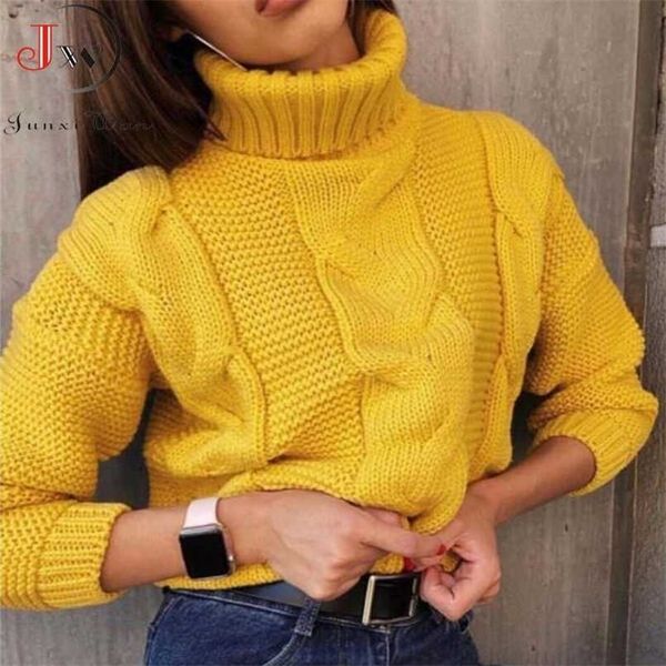 autumn winter short sweater women knitted turtleneck pullovers casual soft jumper fashion long sleeve pull femme 211218, White;black
autumn winter short sweater women knitted turtleneck pullovers casual soft jumper fashion long sleeve pull femme 211218, White;black