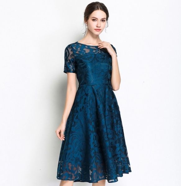 women casual dresses for in summer and slim medium length lace swing dress, Black;gray
women casual dresses for in summer and slim medium length lace swing dress, Black;gray