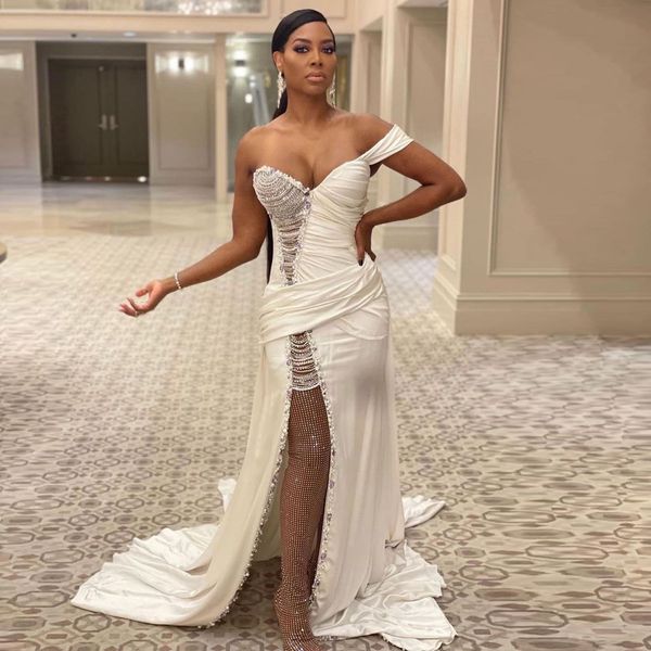 aso ebi mermaid prom dresses one shoulder high split beading women long evening party gowns plus size custom made, Black
aso ebi mermaid prom dresses one shoulder high split beading women long evening party gowns plus size custom made, Black