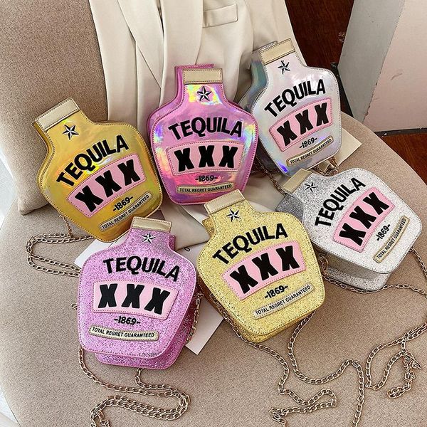 evening bags women sparkling bottle shaped shoulder elegant laser shinny wine shape crossbody purse chain handbags
evening bags women sparkling bottle shaped shoulder elegant laser shinny wine shape crossbody purse chain handbags