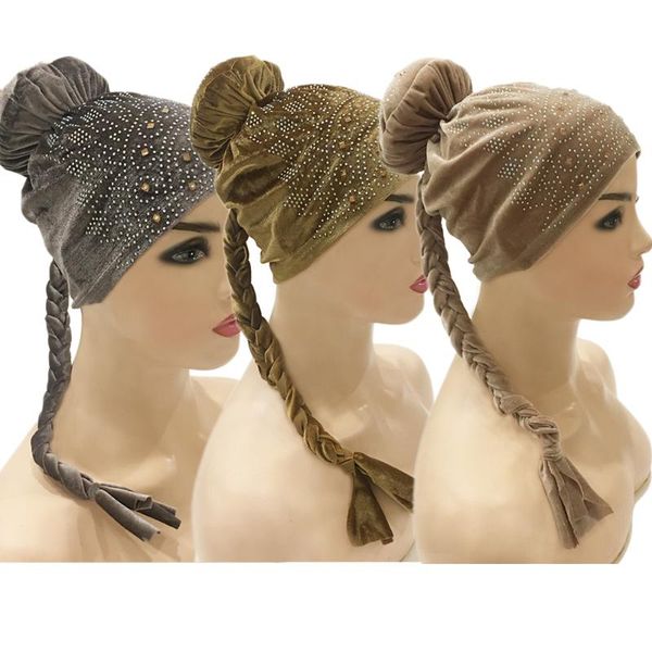 ethnic clothing 3pcs women chemo cancer hat velvet rhinestone knot braid bonnet muslim hijab headwrap turban beanies skullies bandanas islam, Red
ethnic clothing 3pcs women chemo cancer hat velvet rhinestone knot braid bonnet muslim hijab headwrap turban beanies skullies bandanas islam, Red
