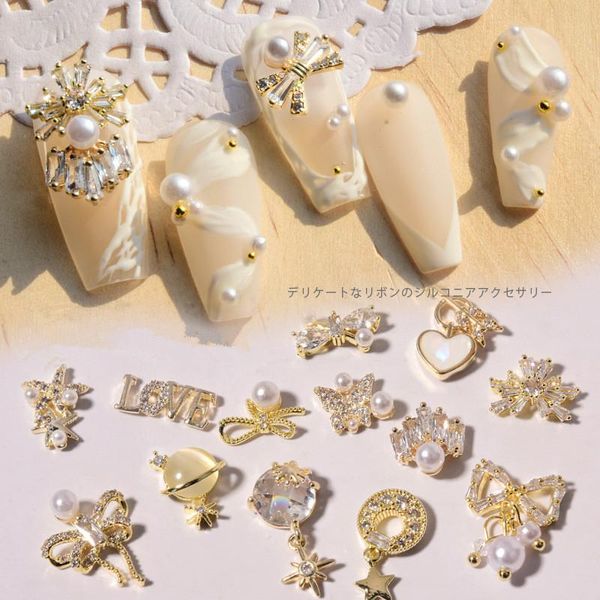 nail art decorations 1pcs charm pearl luxury zircon 3d shiny diamonds crystal alloy bowknot jewelry design accessories, Silver;gold
nail art decorations 1pcs charm pearl luxury zircon 3d shiny diamonds crystal alloy bowknot jewelry design accessories, Silver;gold