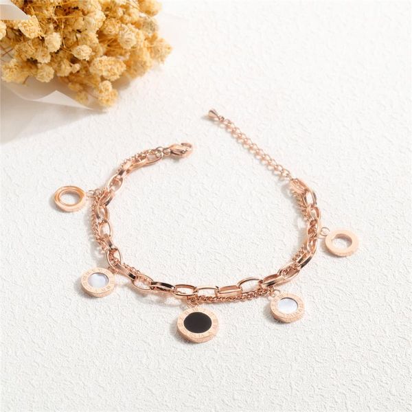 charm bracelets style stainless steel acrylic pearl oysters silver rose gold color geometric shape pendant jewelry bracelet for women, Golden;silver
charm bracelets style stainless steel acrylic pearl oysters silver rose gold color geometric shape pendant jewelry bracelet for women, Golden;silver