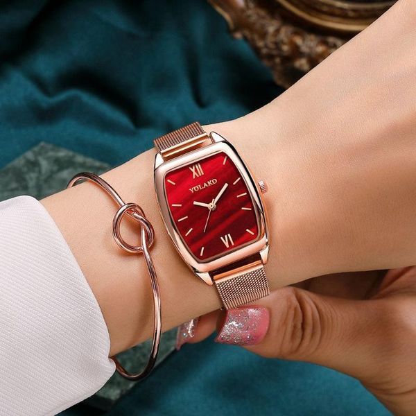 wristwatches malachite watch rectangular japanese quartz movement slim ladies stainless steel mesh waterproof rose&bee, Slivery;brown
wristwatches malachite watch rectangular japanese quartz movement slim ladies stainless steel mesh waterproof rose&bee, Slivery;brown