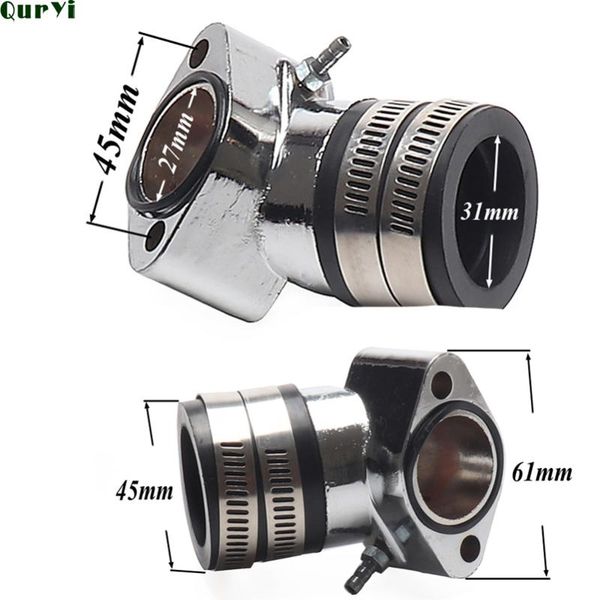performance chrome alloy intake manifold for scooter moped gy6 125 150 152qmi 157qmj / cvk30 carburetor motorcycle fuel system
performance chrome alloy intake manifold for scooter moped gy6 125 150 152qmi 157qmj / cvk30 carburetor motorcycle fuel system