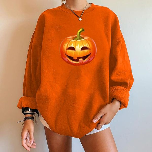 women's hoodies & sweatshirts seeyoushy funny pumpkin print holloween women sweatshirt casual crewneck woman streetwear drop-shoulder w, Black
women's hoodies & sweatshirts seeyoushy funny pumpkin print holloween women sweatshirt casual crewneck woman streetwear drop-shoulder w, Black