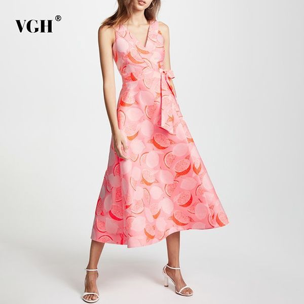 vgh print elegant dress for women v neck sleeveless high waist with bowknot backless loose dresses female fashion clothing style 210421, Black;gray
vgh print elegant dress for women v neck sleeveless high waist with bowknot backless loose dresses female fashion clothing style 210421, Black;gray