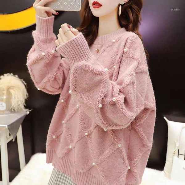 women's sweaters woman sweater autumn winter 2021 fund loose languid lazy wind nail bead design temperament shows thin outside take jac, White;black
women's sweaters woman sweater autumn winter 2021 fund loose languid lazy wind nail bead design temperament shows thin outside take jac, White;black