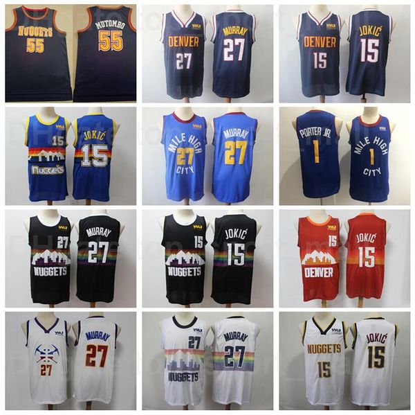 men basketball dikembe mutombo jersey 55 michael porter jr 1 nikola 15 jamal murray 27 for sport fans breathable black purple white red navy, Black;red
men basketball dikembe mutombo jersey 55 michael porter jr 1 nikola 15 jamal murray 27 for sport fans breathable black purple white red navy, Black;red