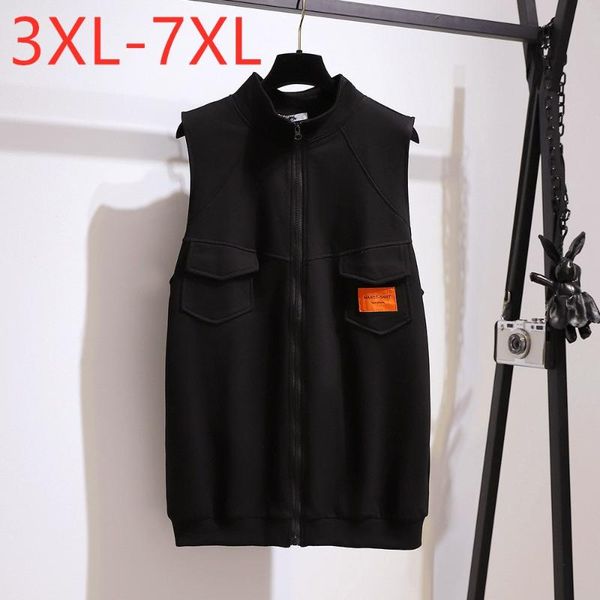 plus size outerwear & coats 2021 autumn winter women clothing loose sleeveless jacket pocket zipper black vest coat 3xl 4xl 5xl 6xl 7xl
plus size outerwear & coats 2021 autumn winter women clothing loose sleeveless jacket pocket zipper black vest coat 3xl 4xl 5xl 6xl 7xl