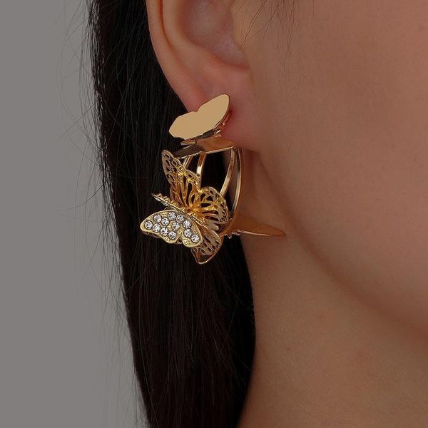 hoop & huggie vsnow luxury c shape rhinestone butterfly earring for women gold silver color metallic hollow out open jewellery, Golden;silver
hoop & huggie vsnow luxury c shape rhinestone butterfly earring for women gold silver color metallic hollow out open jewellery, Golden;silver