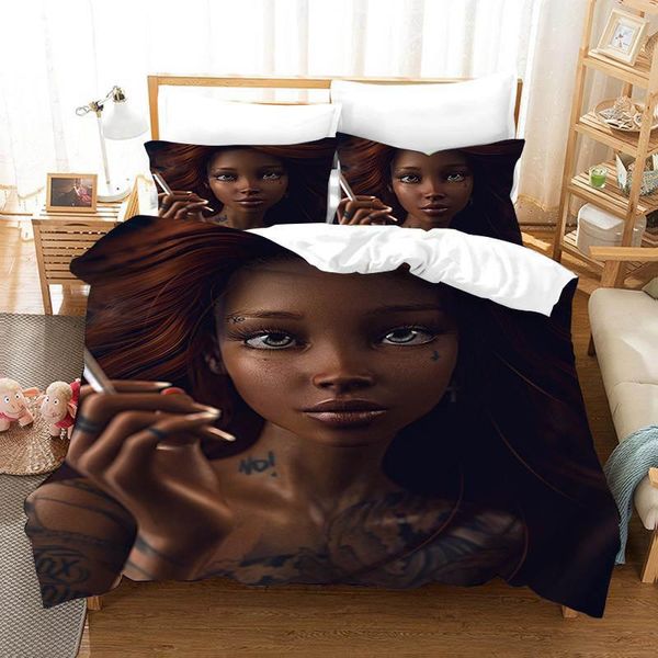 bedding sets african girl duvet cover set double size modern quilt and pillowcase bed
bedding sets african girl duvet cover set double size modern quilt and pillowcase bed