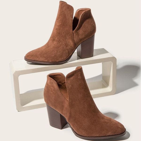 boots autumn winter women ankle high heels platform ladies shoes vintage flock leather female botas mujer, Black
boots autumn winter women ankle high heels platform ladies shoes vintage flock leather female botas mujer, Black