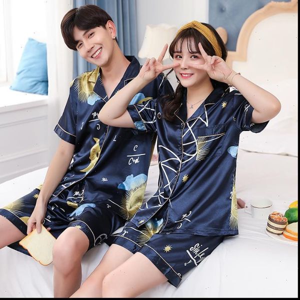 silk pajama couple summer cool women sleepwear lovers korean casual print thin pyjamas men short sleeve home suit, Black;red
silk pajama couple summer cool women sleepwear lovers korean casual print thin pyjamas men short sleeve home suit, Black;red