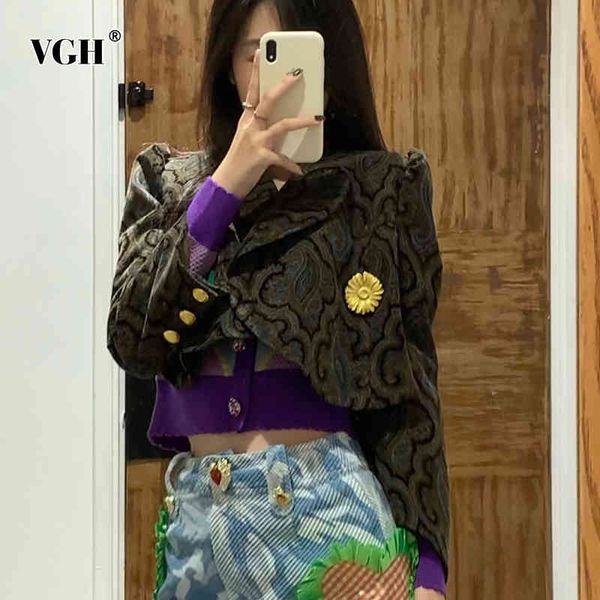 vgh korean vintage print coat for women lapel flare long sleeve irregular hem short coats female spring fashion clothes new 210421, Black;brown
vgh korean vintage print coat for women lapel flare long sleeve irregular hem short coats female spring fashion clothes new 210421, Black;brown