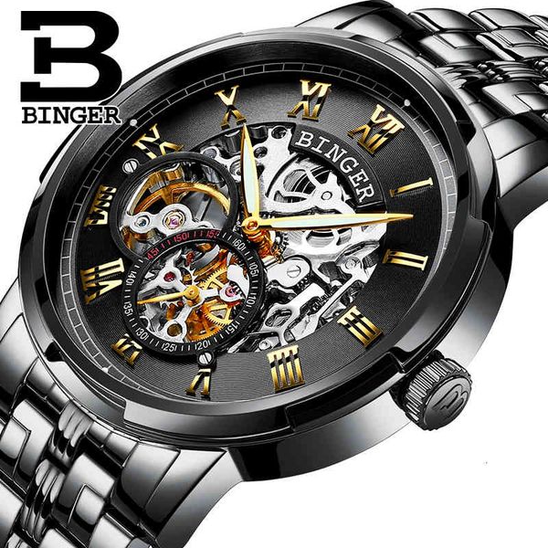real swiss binger brand men self-wind automatic mechanical watches fashion double hollow male steel illuminating water density, Slivery;brown
real swiss binger brand men self-wind automatic mechanical watches fashion double hollow male steel illuminating water density, Slivery;brown