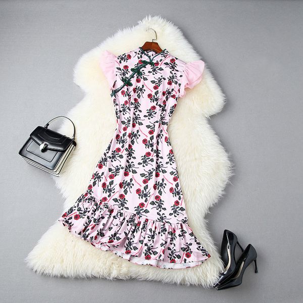 casual dresses summer short sleeve stand collar pink floral print panelled ruffle detail knee-length dress elegant ll6t11049 oj4e, Black;gray
casual dresses summer short sleeve stand collar pink floral print panelled ruffle detail knee-length dress elegant ll6t11049 oj4e, Black;gray