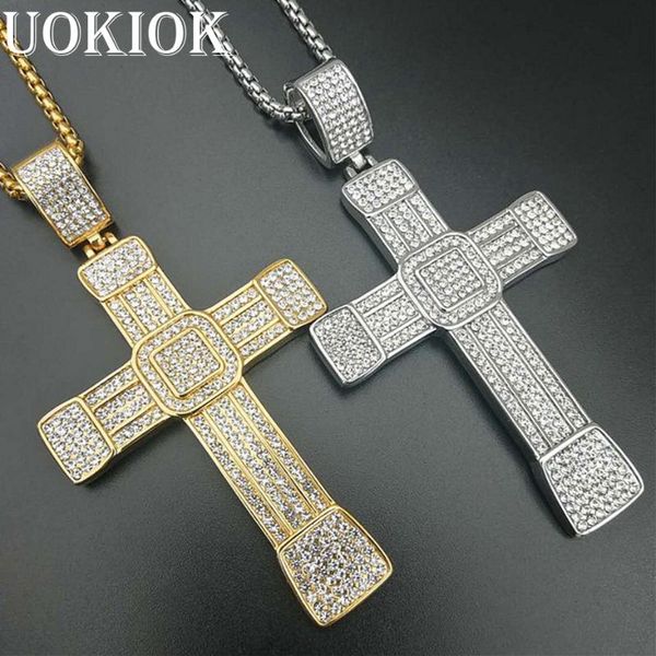pendant necklaces hip hop iced out big cross necklace for men gold color stainless steel rhinestones hiphop christian jewelry, Silver
pendant necklaces hip hop iced out big cross necklace for men gold color stainless steel rhinestones hiphop christian jewelry, Silver