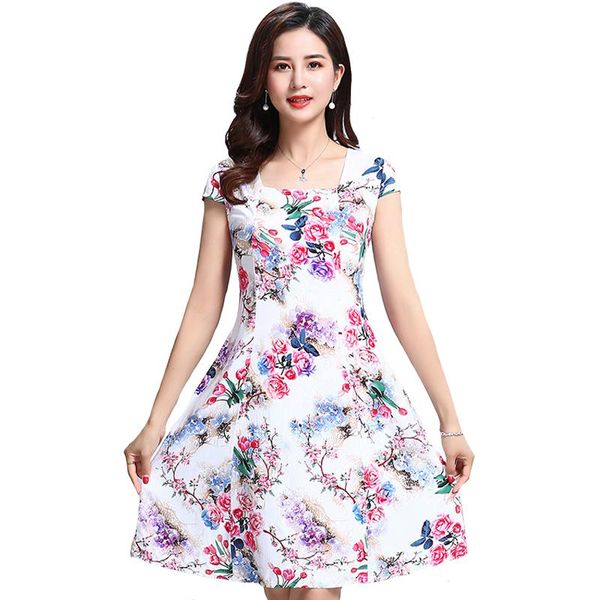 casual dresses l-5xl 2021 floral print vintage women dress summer plus size short sleeve square neck elegant female vestidos, Black;gray
casual dresses l-5xl 2021 floral print vintage women dress summer plus size short sleeve square neck elegant female vestidos, Black;gray