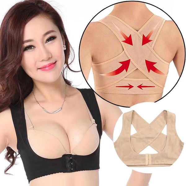 back posture corrector shoulder lumbar brace spine support belt women sport corset correction, Black;blue
back posture corrector shoulder lumbar brace spine support belt women sport corset correction, Black;blue