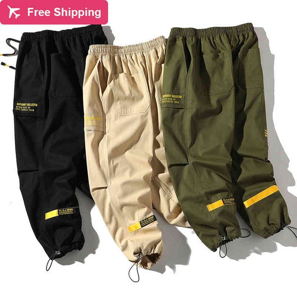 sfable elastic waistline men's cargo joggers black streetwear hip pants male fashion cotton quality
sfable elastic waistline men's cargo joggers black streetwear hip pants male fashion cotton quality