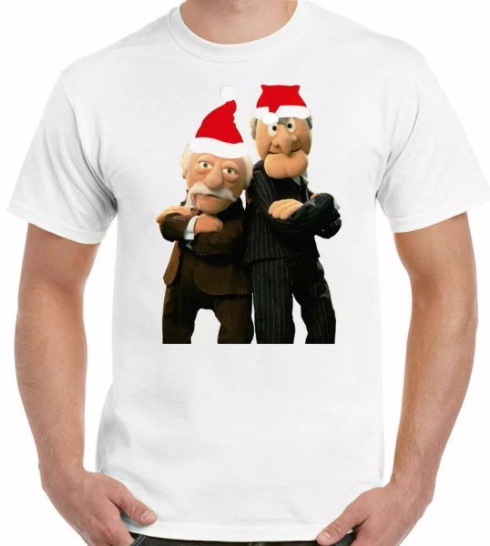the muppets t-shirt xmas edition grumpy old men mens funny man statler & waldorf, White;black
the muppets t-shirt xmas edition grumpy old men mens funny man statler & waldorf, White;black