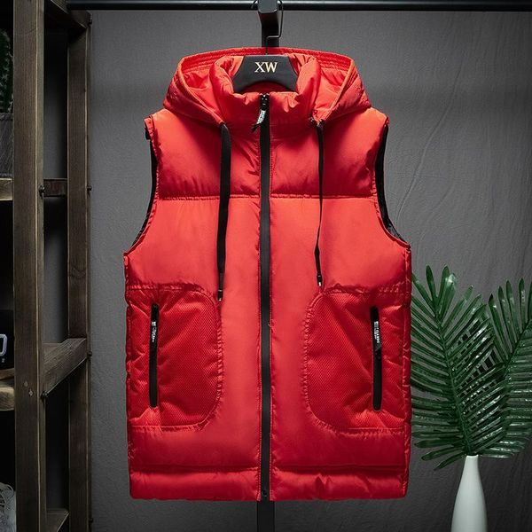 men's vests 2021 stylish autumn winter vest men hood warm fashion sleeveless jacket waistcoat windbreak 4xl, Black;white
men's vests 2021 stylish autumn winter vest men hood warm fashion sleeveless jacket waistcoat windbreak 4xl, Black;white