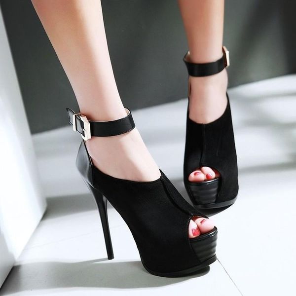 sandals 2021 women's summer fashion mixed colors fish mouth open toe buckle fine heel high shoe plus size 33-43, Black
sandals 2021 women's summer fashion mixed colors fish mouth open toe buckle fine heel high shoe plus size 33-43, Black