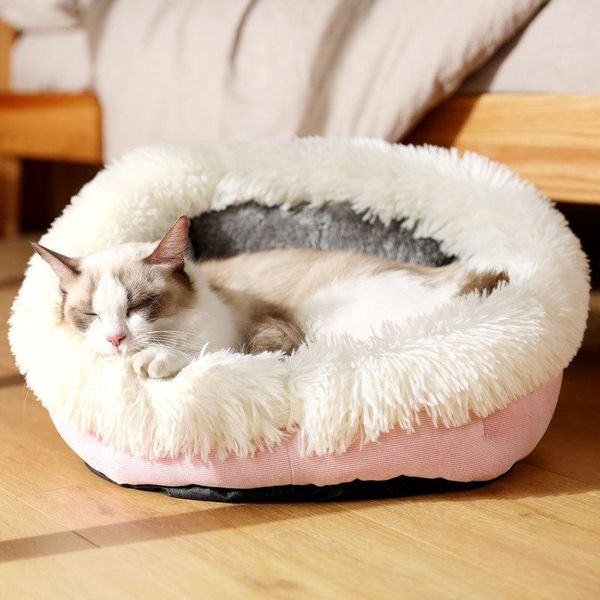 cat beds & furniture pet sleeping bed cats winter warm plush nest sloping long haired and dog house 
cat beds & furniture pet sleeping bed cats winter warm plush nest sloping long haired and dog house