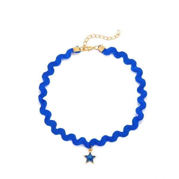 chokers outworks 2021 simple and unique woven pendant blue star wave short clavicle chain net red collar female party gift confession, Golden;silver
chokers outworks 2021 simple and unique woven pendant blue star wave short clavicle chain net red collar female party gift confession, Golden;silver