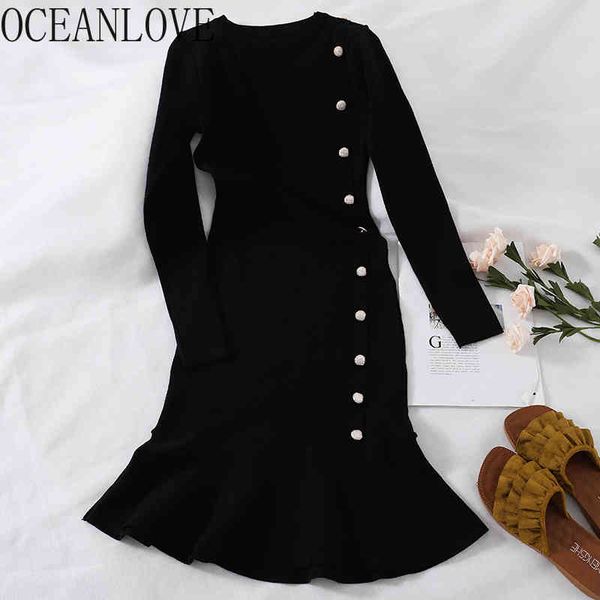 winter sweater dresses solid black buttons ruffles elegant ribe hiver knitted woman dress korean autumn vestidos 19300 210415, Black;gray
winter sweater dresses solid black buttons ruffles elegant ribe hiver knitted woman dress korean autumn vestidos 19300 210415, Black;gray
