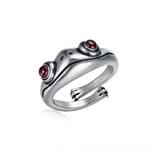eBeR frog garnet band rings ring female recruit peach blossom simple garnet creative personality does not fade adjustable opening, Silver
eBeR frog garnet band rings ring female recruit peach blossom simple garnet creative personality does not fade adjustable opening, Silver