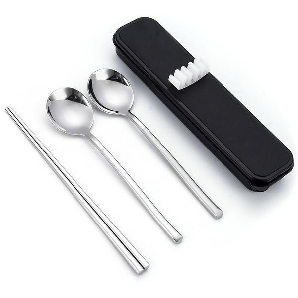 stainless steel portable travel tableware set spoons forks chopsticks with box dinner for kid school dinnerware
stainless steel portable travel tableware set spoons forks chopsticks with box dinner for kid school dinnerware