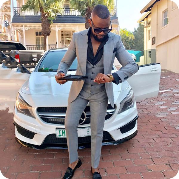men's suits & blazers custom made grey men business classic wedding groom tuxedo wide peaked lapel slim terno masculino 3piece man, White;black
men's suits & blazers custom made grey men business classic wedding groom tuxedo wide peaked lapel slim terno masculino 3piece man, White;black