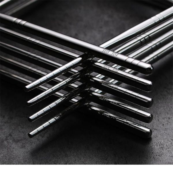 chopsticks 3 pairs stainless steel round chinese stylish healthy reusable sushi sticks metal non-slip design kitchen
chopsticks 3 pairs stainless steel round chinese stylish healthy reusable sushi sticks metal non-slip design kitchen