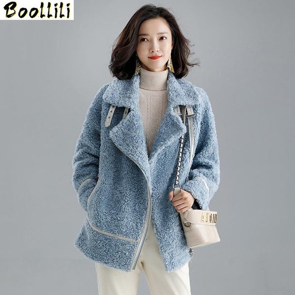 women's fur & faux boollili real coat women winter clothes 2021 sheep shearing 100% wool jacket short parka, Black
women's fur & faux boollili real coat women winter clothes 2021 sheep shearing 100% wool jacket short parka, Black