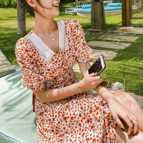 janiyou dongguan red floral baby collar chiffon dress long skirt women's summer shop, Black;white
janiyou dongguan red floral baby collar chiffon dress long skirt women's summer shop, Black;white
