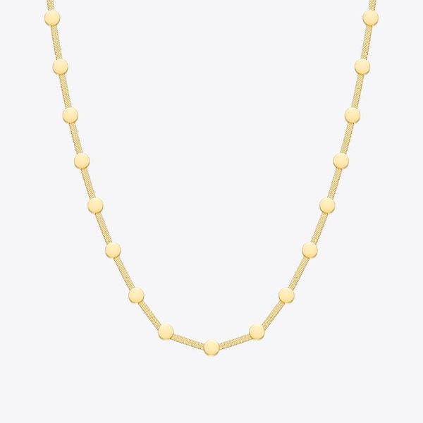 chains enfashion dot necklaces for women gold color snake chain choker necklace 2021 stainless steel collier fashion jewelry p213227, Silver 
chains enfashion dot necklaces for women gold color snake chain choker necklace 2021 stainless steel collier fashion jewelry p213227, Silver