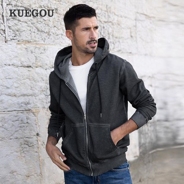 men's hoodies & sweatshirts kuegou 2021 autumn 100% cotton clothing men sweaters letter embroidery coat fashion jackets jersey activewe, Black
men's hoodies & sweatshirts kuegou 2021 autumn 100% cotton clothing men sweaters letter embroidery coat fashion jackets jersey activewe, Black