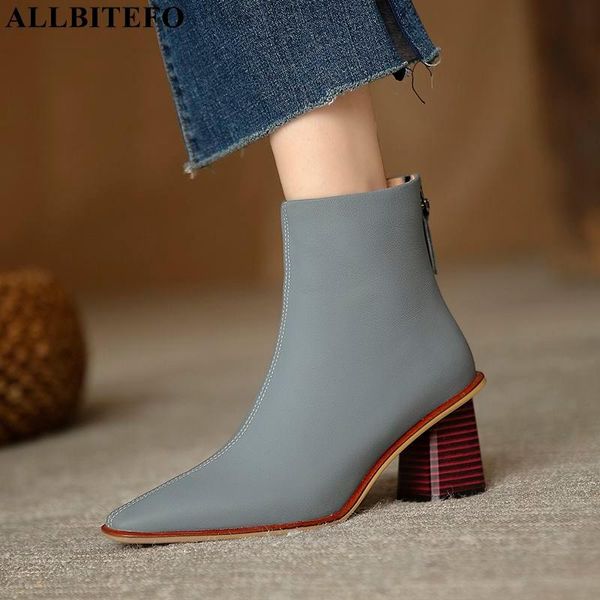 boots allbitefo zipper design thick heel shoe genuine leather ankle shoes fashion casual street girls high women, Black
boots allbitefo zipper design thick heel shoe genuine leather ankle shoes fashion casual street girls high women, Black