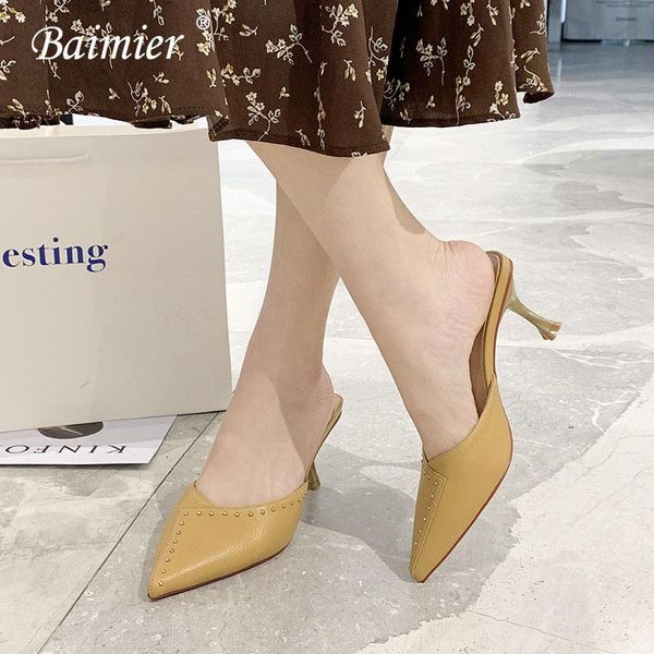 fashion women rivet high heels sandals pointed toe slingback shoes woman ladies party dress, Black
fashion women rivet high heels sandals pointed toe slingback shoes woman ladies party dress, Black