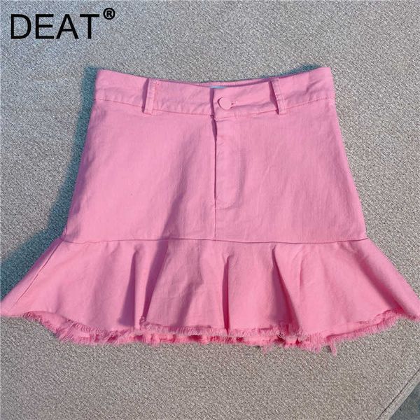 deat women ruffles denim skirt arrivals high waist temperament fashion spring summer 11d1774 210709, Black
deat women ruffles denim skirt arrivals high waist temperament fashion spring summer 11d1774 210709, Black