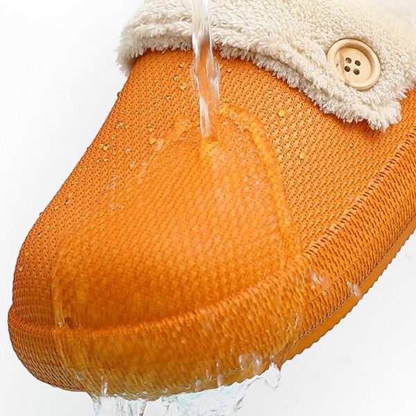 waterproof cotton slippers for women men home indoor household couples autumn winter plush 3cm thick bottom, Black
waterproof cotton slippers for women men home indoor household couples autumn winter plush 3cm thick bottom, Black