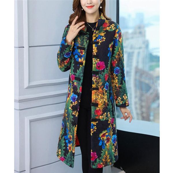 women's jackets long parkas womens winter folk-custom print buttons cotton jacket coat thick warm outwear plus size 2021 o14, Black;brown
women's jackets long parkas womens winter folk-custom print buttons cotton jacket coat thick warm outwear plus size 2021 o14, Black;brown
