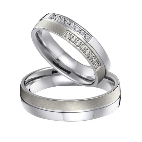 wedding rings valentine gift engagement ring set for couple pure titanium 316l stainless steel anel bague mariage anillos, Slivery;golden 
wedding rings valentine gift engagement ring set for couple pure titanium 316l stainless steel anel bague mariage anillos, Slivery;golden