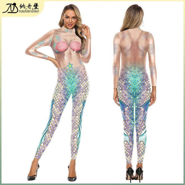 selling new mermaid cosplay digital printing slim fitting long sleeve bodysuit stage performance suit, Black;red
selling new mermaid cosplay digital printing slim fitting long sleeve bodysuit stage performance suit, Black;red