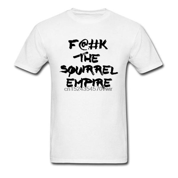 men's t-shirts normal f@k the squirrel empire slim fit short sleeve summer tees crewneck pure cotton sweatshirts men top, White;black
men's t-shirts normal f@k the squirrel empire slim fit short sleeve summer tees crewneck pure cotton sweatshirts men top, White;black